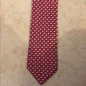 Red Republican Elephant and palm tree tie.